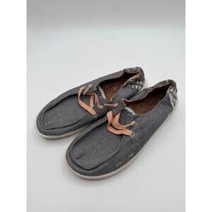 Hey Dude Wendy Boho Grey Sneakers Women's Size 6